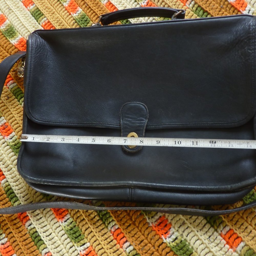 Vintage Black Coach Briefcase - Picture 12 of 13